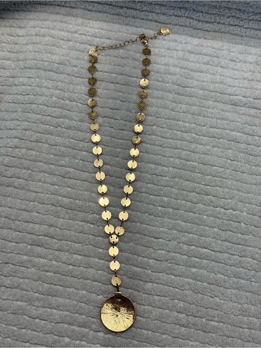 Park Lane Silas Gold Disc Pendant Necklace - Women's Gold Tone Layering Necklace